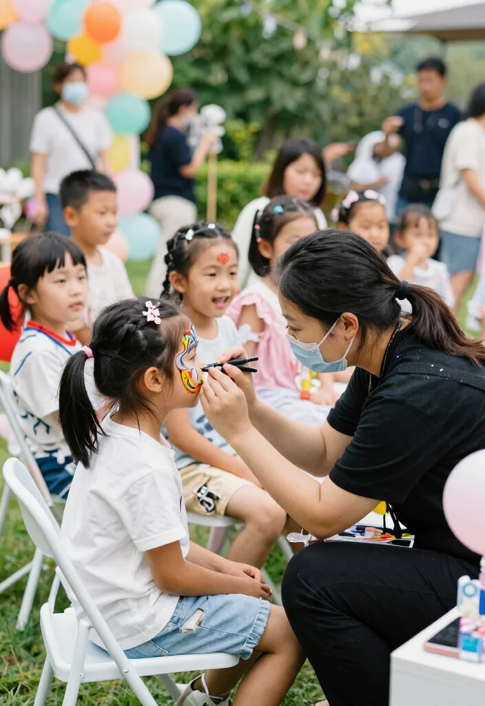 10 Fun Kids Wedding Games That Will Keep Little Guests Entertained All Day! - 6. Face Painting Fun 1