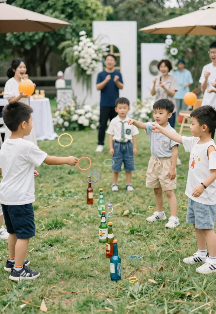 10 Fun Kids Wedding Games That Will Keep Little Guests Entertained All Day! - 7. Ring Toss Challenge 1