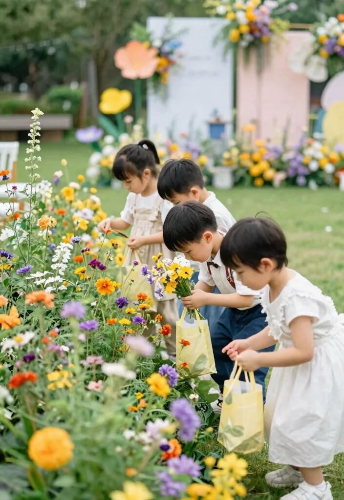 10 Fun Kids Wedding Games That Will Keep Little Guests Entertained All Day! - 8. Flowery Scavenger Hunt 1