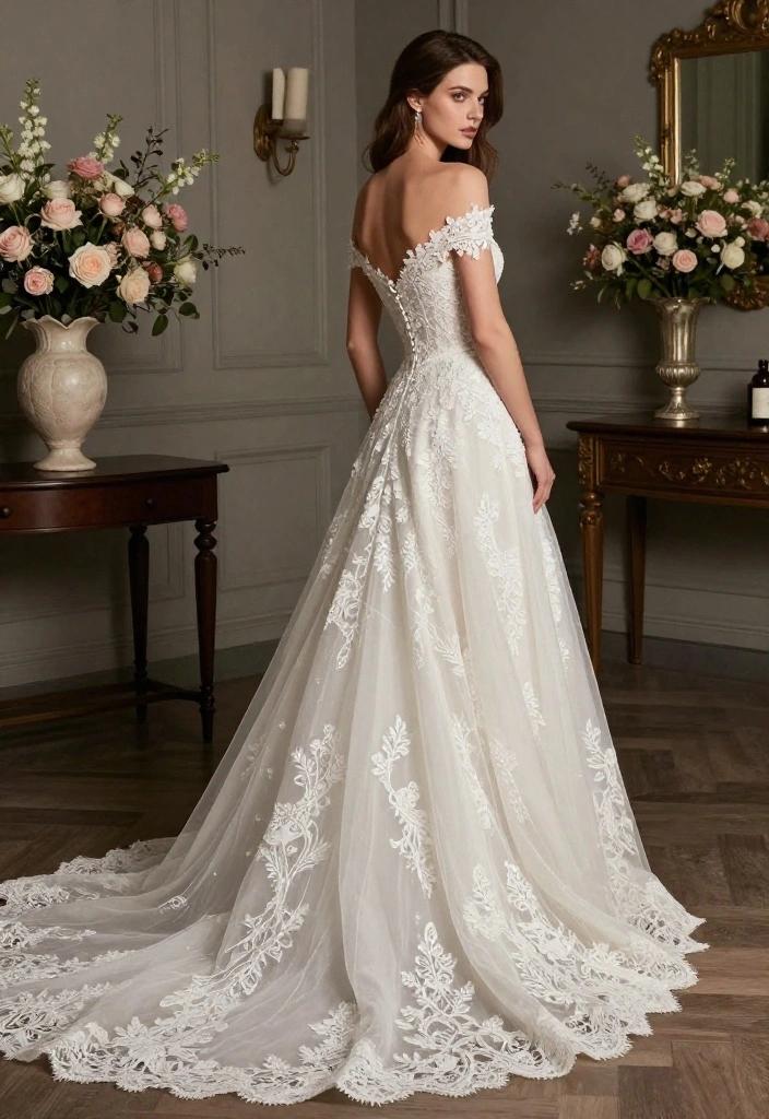 10 Stunning Wedding Dress Trends That Will Leave You Speechless (Wait Until You See #5!) - 2. Off-the-Shoulder Necklines 1