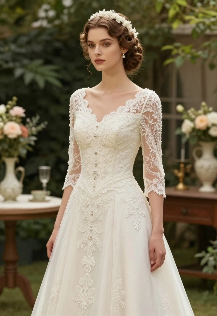 10 Stunning Wedding Dress Trends That Will Leave You Speechless (Wait Until You See #5!) - 5. Vintage Inspiration 1