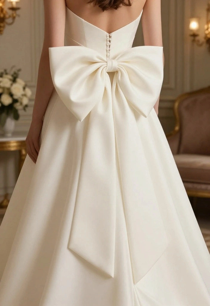 10 Stunning Wedding Dress Trends That Will Leave You Speechless (Wait Until You See #5!) - 9. Statement Bows 1