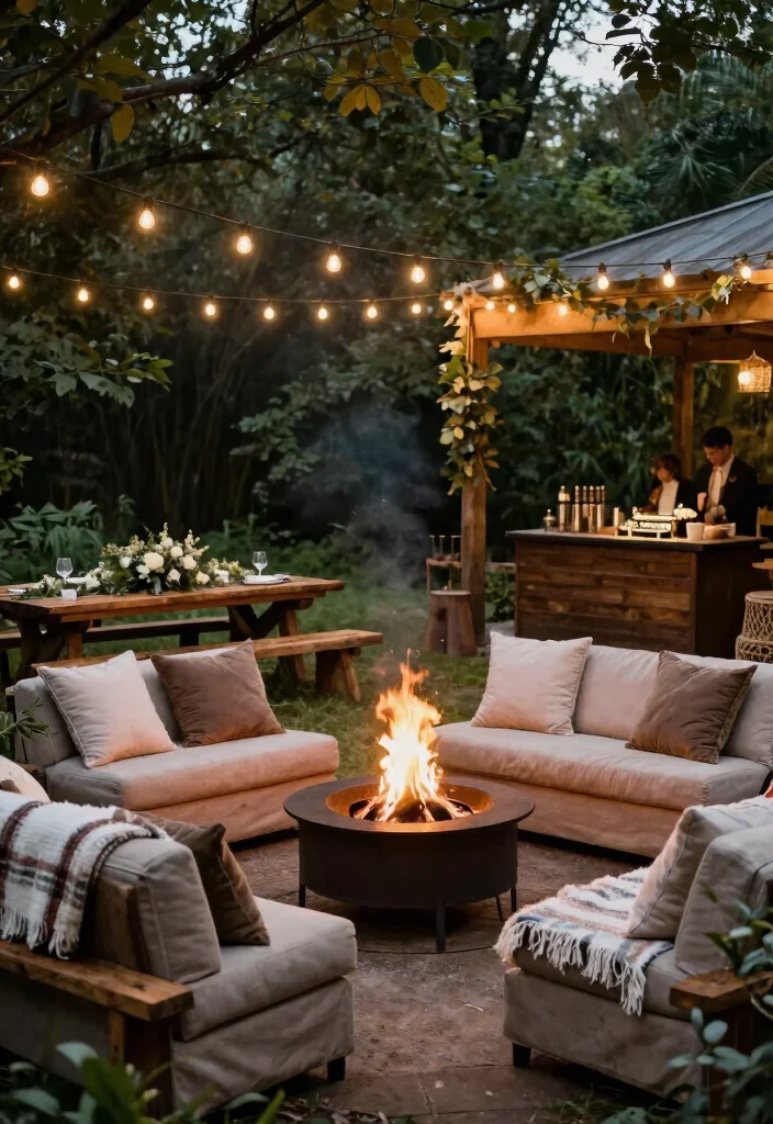 11 Intimate Outdoor Wedding Themes That Will Make Your Heart Melt - 7. Intimate Fireside Gathering 1