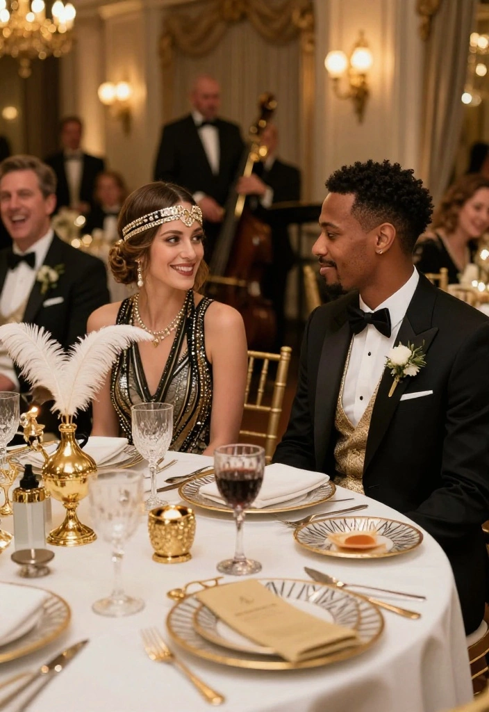 11 Retro Vintage Wedding Themes That Everyone Will Be Talking About! - 1. 1920s Great Gatsby Glamour 1
