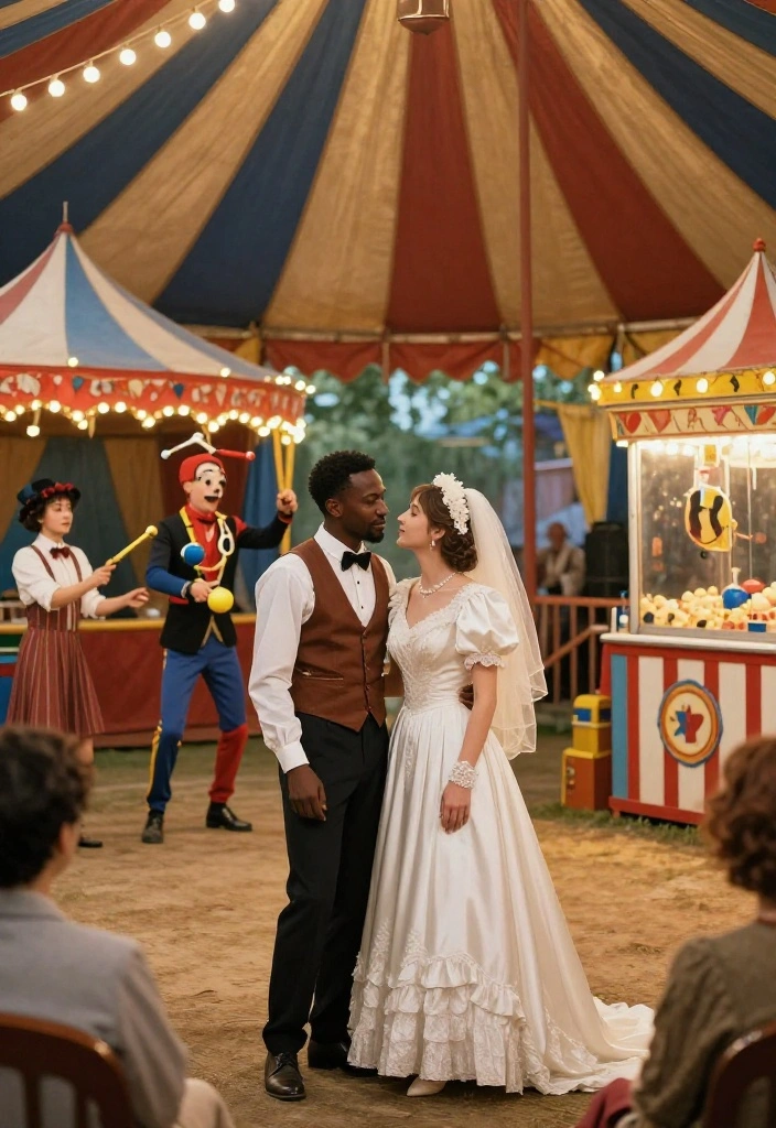 11 Retro Vintage Wedding Themes That Everyone Will Be Talking About! - 7. Vintage Circus Wedding 1