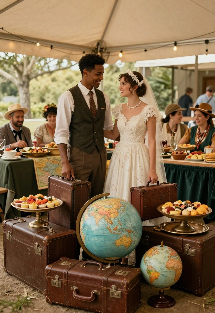 11 Retro Vintage Wedding Themes That Everyone Will Be Talking About! - 9. Retro Travel Wedding 1