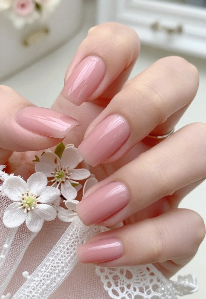 12 Dreamy Wedding Nail Colors That Will Complement Any Dress (Wait Until You See #5!) - 1. Blush Pink: The Timeless Classic 1