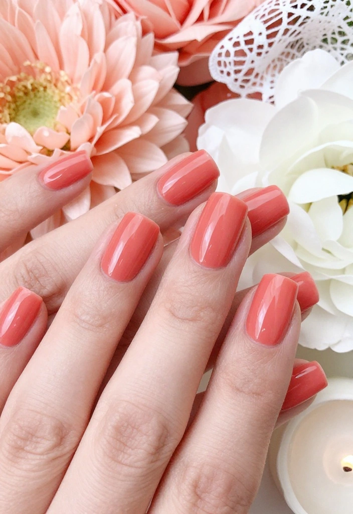 12 Dreamy Wedding Nail Colors That Will Complement Any Dress (Wait Until You See #5!) - 4. Coral Crush: Cheerful and Vibrant 1