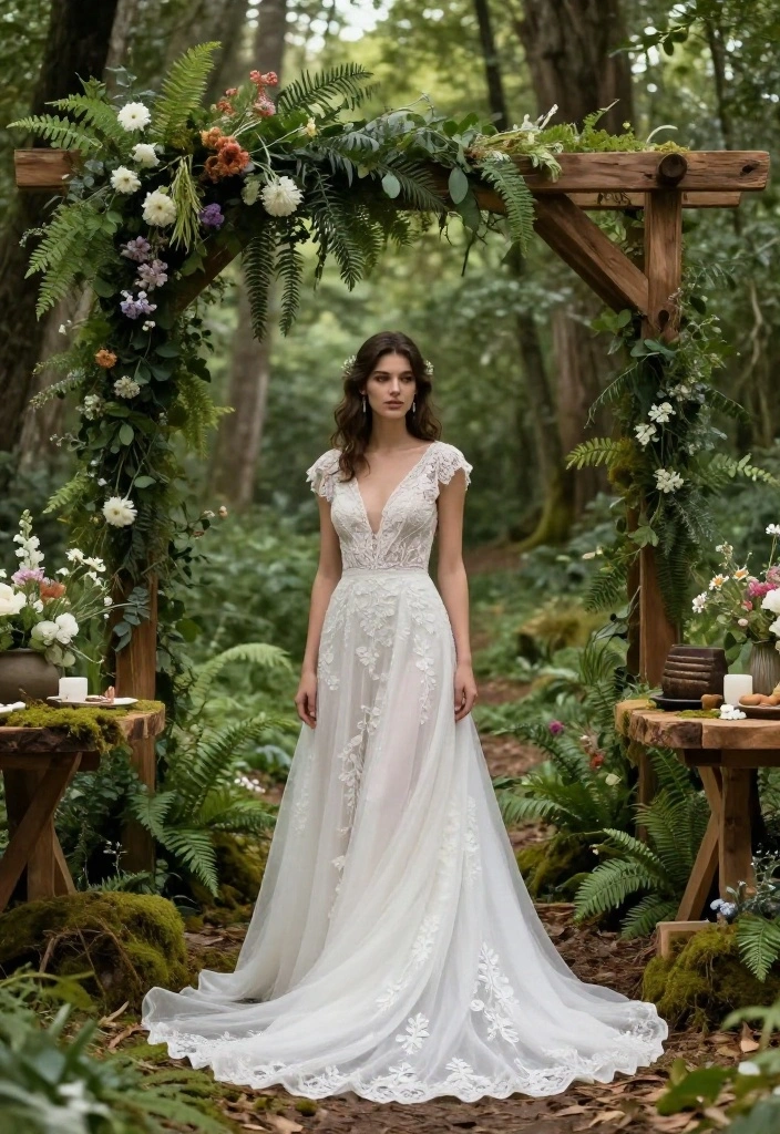 12 Fairytale Wedding Inspirations That'll Make You Feel Like a Princess (Don’t Miss #4!) - 3. Woodland Whimsy 1