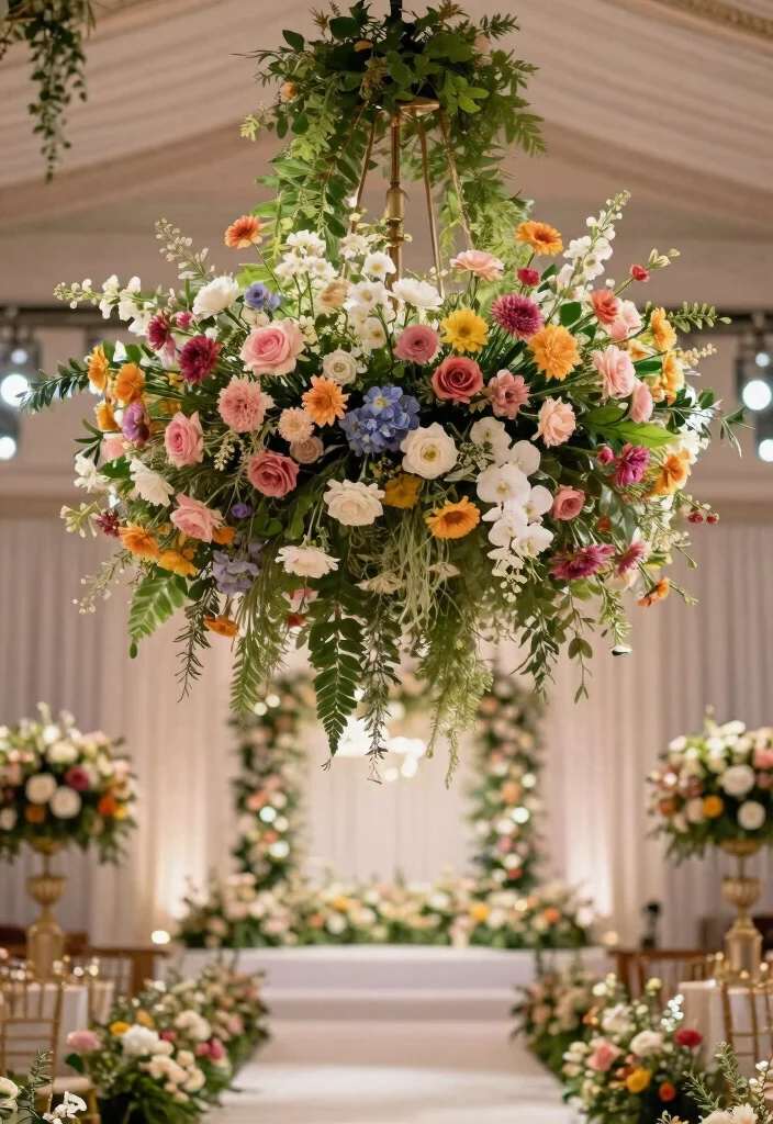 12 Gorgeous Floral Arrangements That Will Make Your Wedding Unforgettable (Check Out #4!) - 8. Unique Floral Installations 1