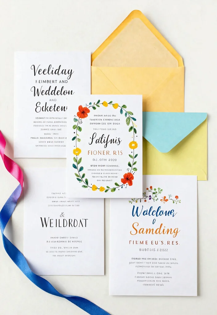 12 Luxurious Wedding Invitation Designs That Will Make You Feel Like Royalty! - 10. Whimsical Playfulness 1