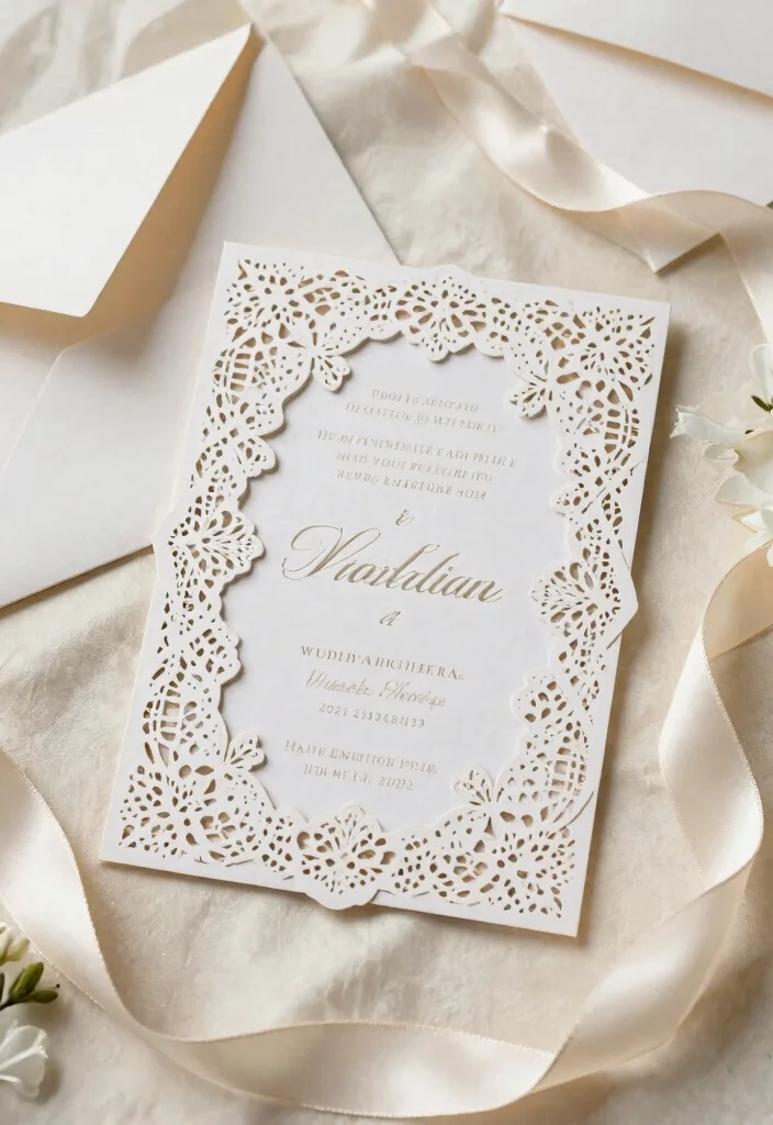 12 Luxurious Wedding Invitation Designs That Will Make You Feel Like Royalty! - 4. Laser-Cut Designs 1