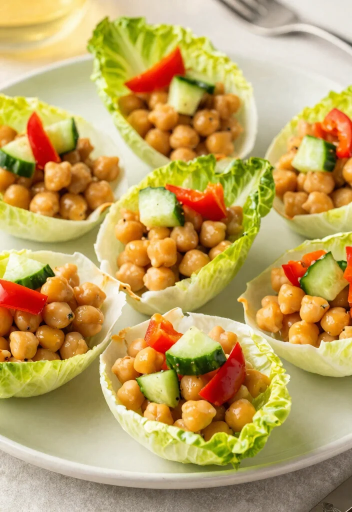 12 Mouth-Watering Mediterranean Appetizers for Your Dream Wedding (You Won't Believe #7!) - 11. Chickpea Salad Cups 1