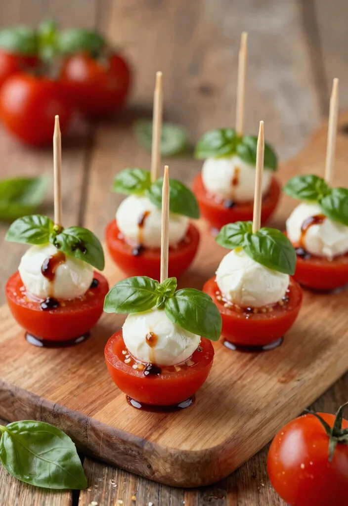 12 Mouth-Watering Mediterranean Appetizers for Your Dream Wedding (You Won't Believe #7!) - 7. Mini Caprese Bites 1