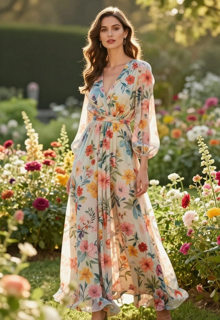 12 Stunning Honeymoon Outfits for Every Season (Get Ready for #8!) - 1. Spring Blooms: Floral Maxi Dresses 1