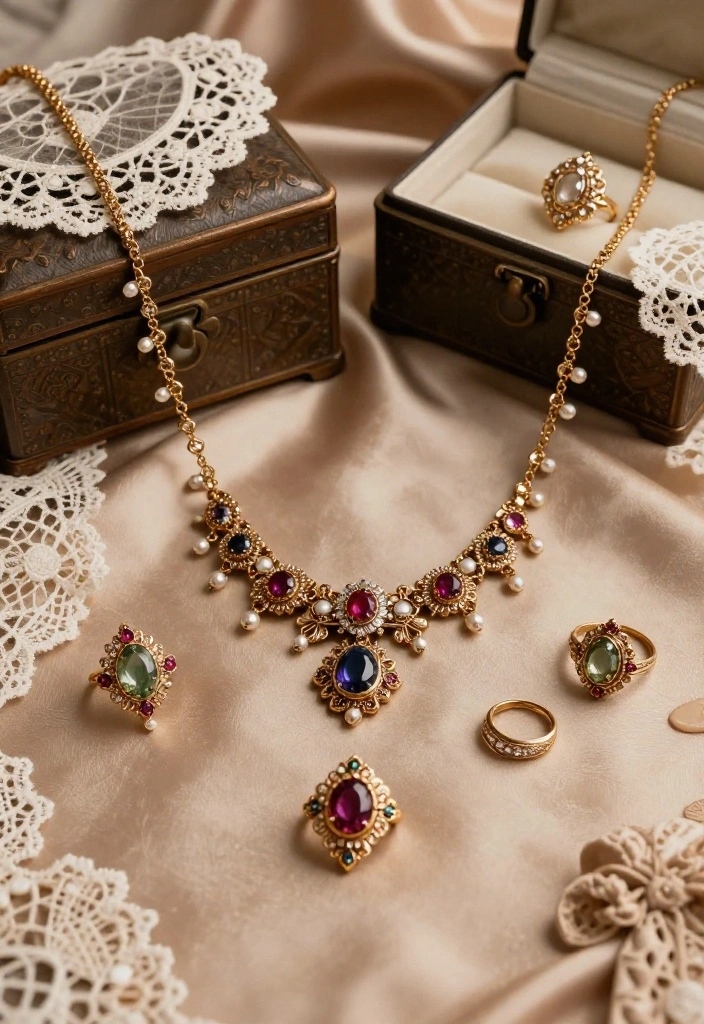 13 Classic Bridal Sets That Never Go Out of Style (You’ll Be Obsessed with #6!) - 2. Vintage-Inspired Glamour 1