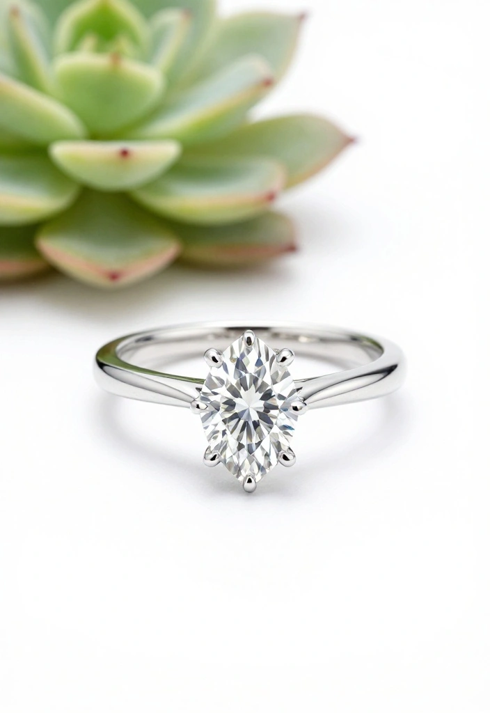 13 Marquise Engagement Rings with Intricate Settings That Will Leave You Breathless! - 2. Modern Minimalism 1