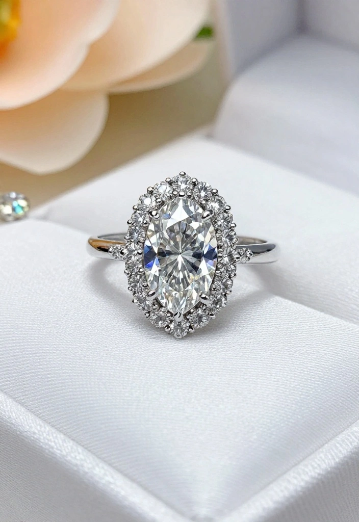 13 Marquise Engagement Rings with Intricate Settings That Will Leave You Breathless! - 7. Artful Halo Settings 1