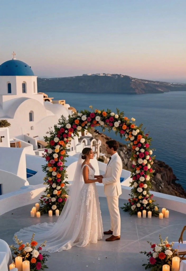 13 Perfect Destination Wedding and Honeymoon Combos That Are Totally Dreamy (#11 Is a Match Made in Heaven!) - 1. Santorini, Greece: A Fairytale Backdrop 1