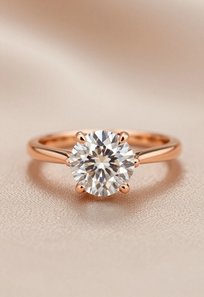 14 Diamond Engagement Rings That Prove Timeless Beauty Never Goes Out of Style! - 14. The Timeless Rose Gold 1