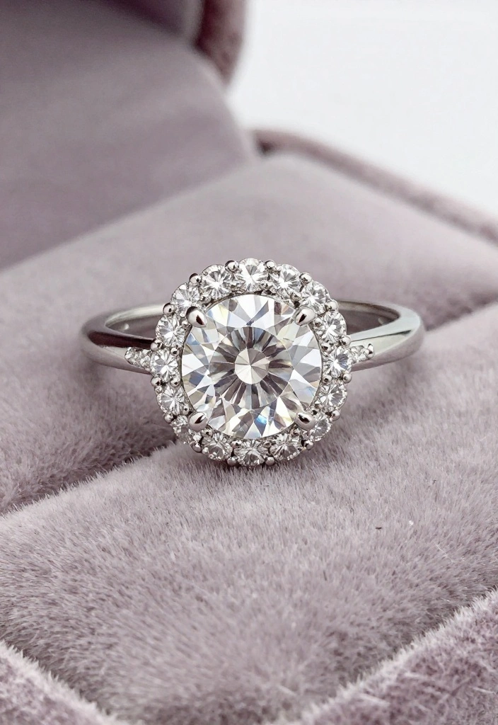 14 Diamond Engagement Rings That Prove Timeless Beauty Never Goes Out of Style! - 4. Halo Setting Delight 1