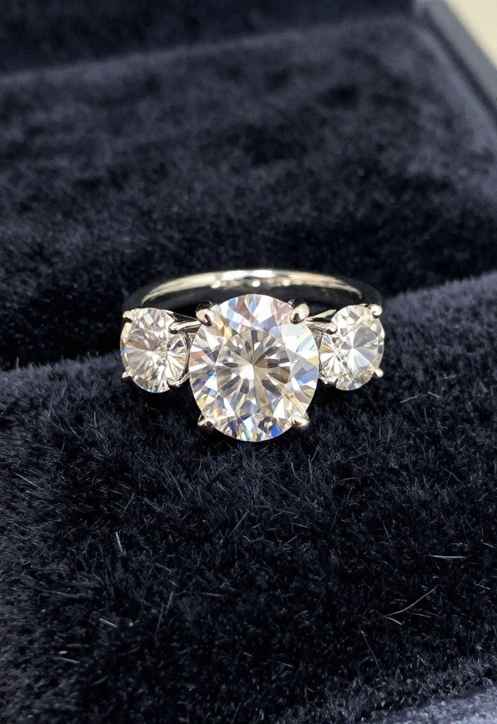 14 Diamond Engagement Rings That Prove Timeless Beauty Never Goes Out of Style! - 6. Three-Stone Symbols 1