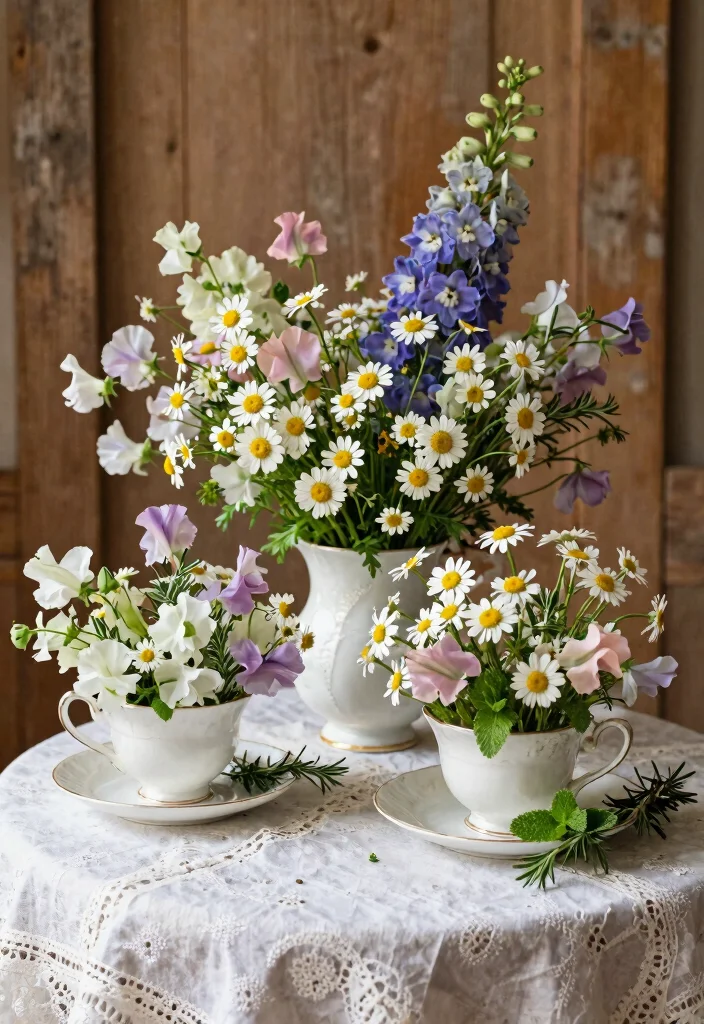 14 Gorgeous Vintage Wedding Flower Ideas That Will Steal Your Heart! - 1. Cottage Garden Charm 1