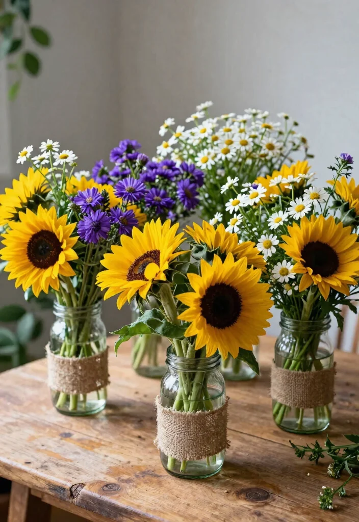 14 Gorgeous Vintage Wedding Flower Ideas That Will Steal Your Heart! - 2. Rustic Wildflower Bouquets 1