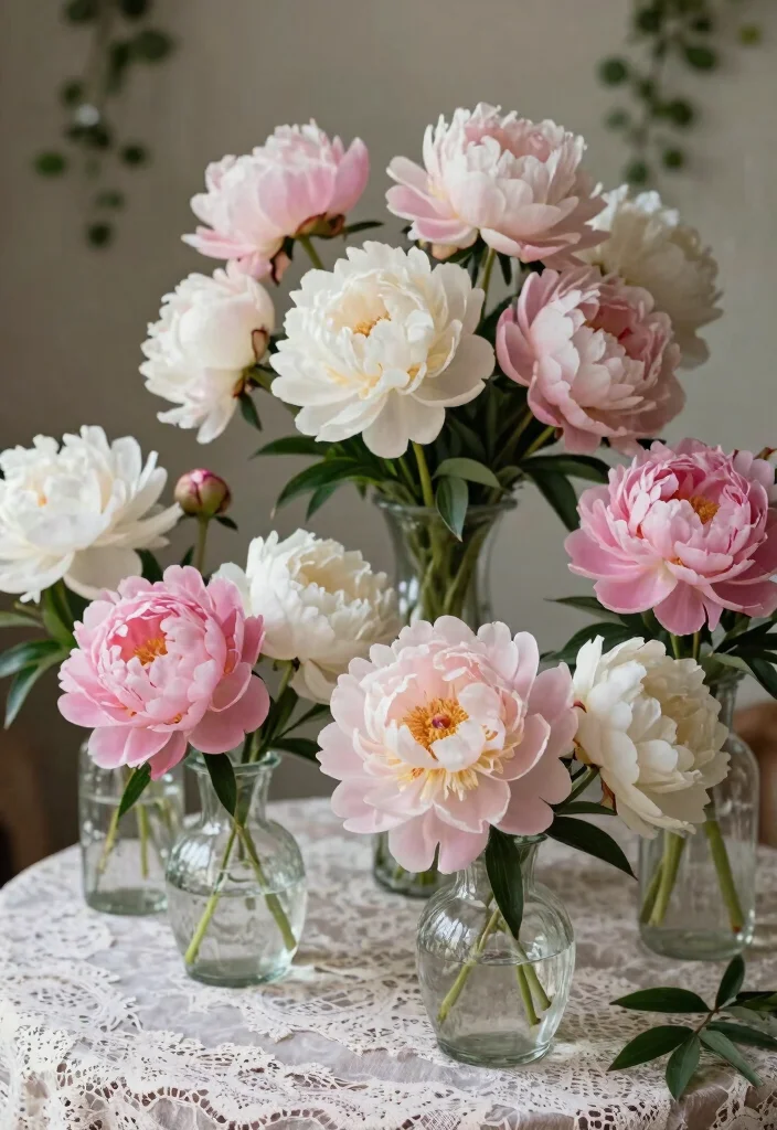 14 Gorgeous Vintage Wedding Flower Ideas That Will Steal Your Heart! - 5. Timeless Peony Blooms 1