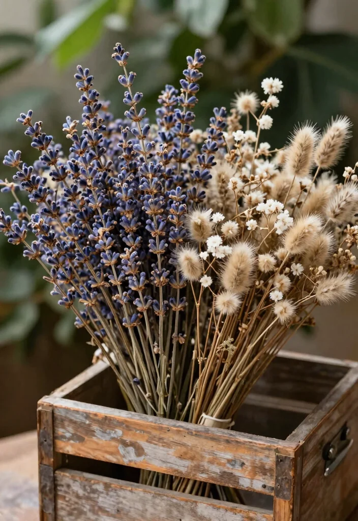 14 Gorgeous Vintage Wedding Flower Ideas That Will Steal Your Heart! - 7. Charming Dried Flower Accents 1