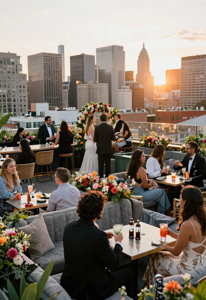 14 Modern City Wedding Venues That Will Wow Your Guests! - 13. Urban Rooftop Bar 1