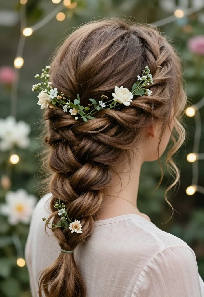 14 Romantic Loose Wedding Hairstyles That Are Effortlessly Beautiful (Check Out #9!) - 2. Romantic Loose Braid 1