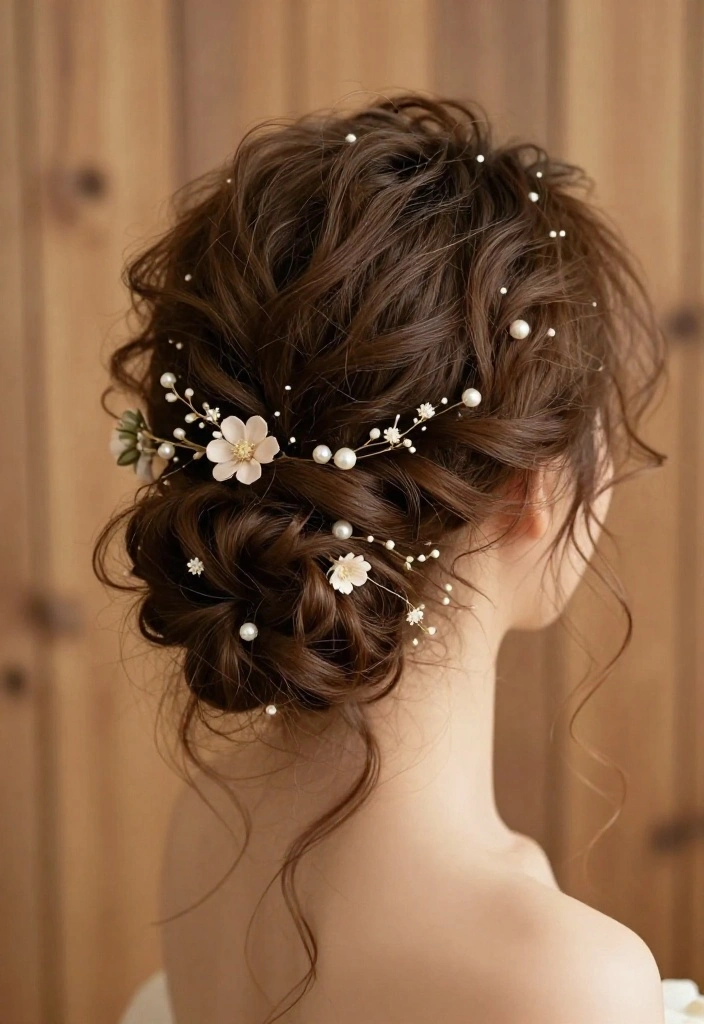14 Romantic Loose Wedding Hairstyles That Are Effortlessly Beautiful (Check Out #9!) - 4. Whimsical Loose Updo 1