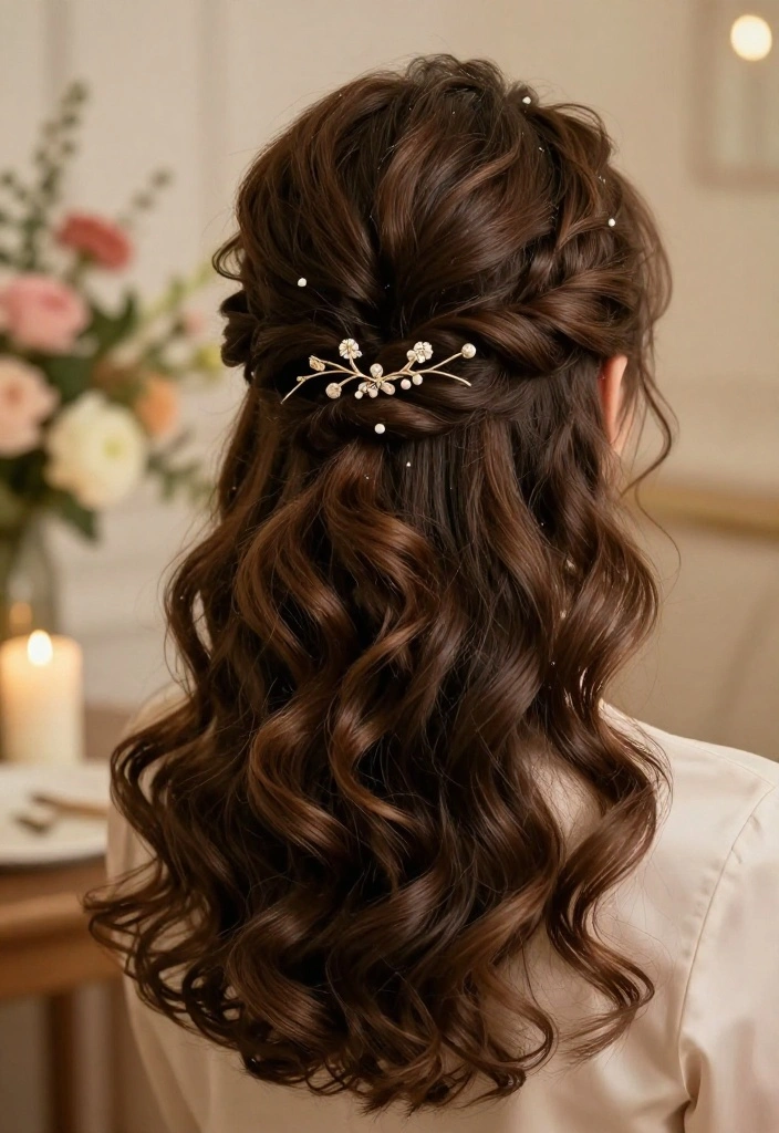 14 Romantic Loose Wedding Hairstyles That Are Effortlessly Beautiful (Check Out #9!) - 6. Classic Loose Updo with a Twist 1