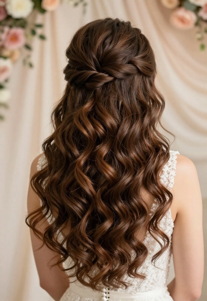 14 Romantic Loose Wedding Hairstyles That Are Effortlessly Beautiful (Check Out #9!) - 9. Loose Side-Swept Waves (Must See!) 1
