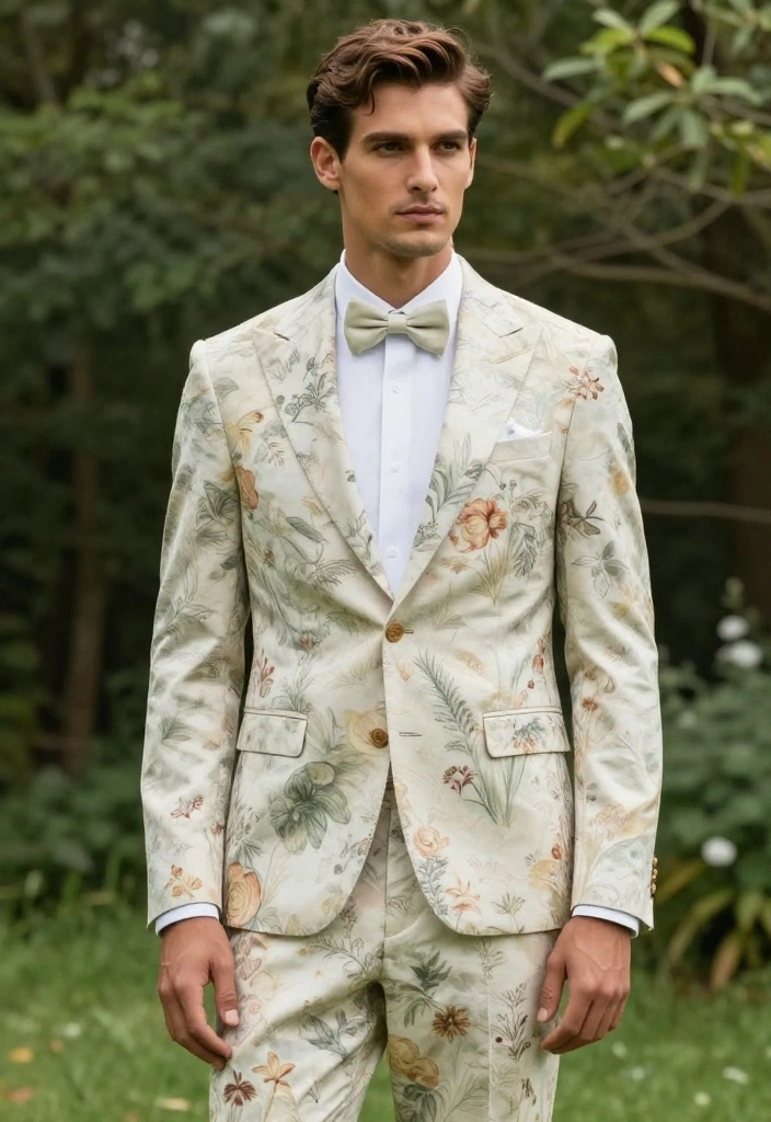 14 Unique Groom's Attire Ideas That Will Make You Stand Out on Your Big Day! - 13. The Nature-Inspired Look 1