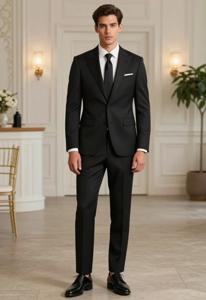 14 Unique Groom's Attire Ideas That Will Make You Stand Out on Your Big Day! - 6. The Modern Monochrome Look 1