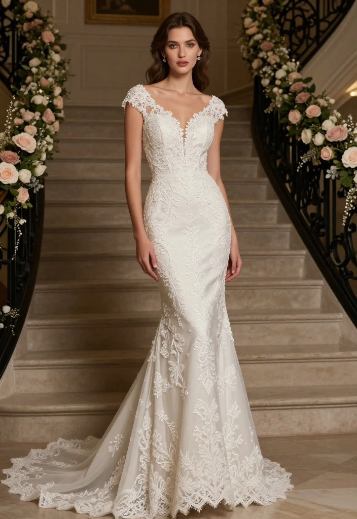 14 Vintage Plus Size Wedding Dresses That Will Make You Feel Like You Just Stepped Out of a Fairytale! - 14. The Classic Vintage Mermaid Dress 1