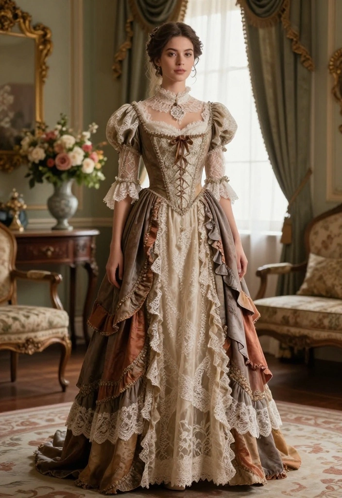 14 Vintage Plus Size Wedding Dresses That Will Make You Feel Like You Just Stepped Out of a Fairytale! - 3. The Romantic Victorian Gown 1