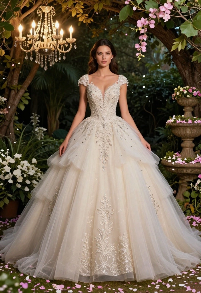 14 Vintage Plus Size Wedding Dresses That Will Make You Feel Like You Just Stepped Out of a Fairytale! - 5. The Enchanting Full-Bodied Ball Gown 1