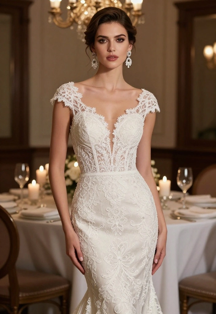 14 Vintage Plus Size Wedding Dresses That Will Make You Feel Like You Just Stepped Out of a Fairytale! - 9. The Classy Sophisticated Sheath Dress 1