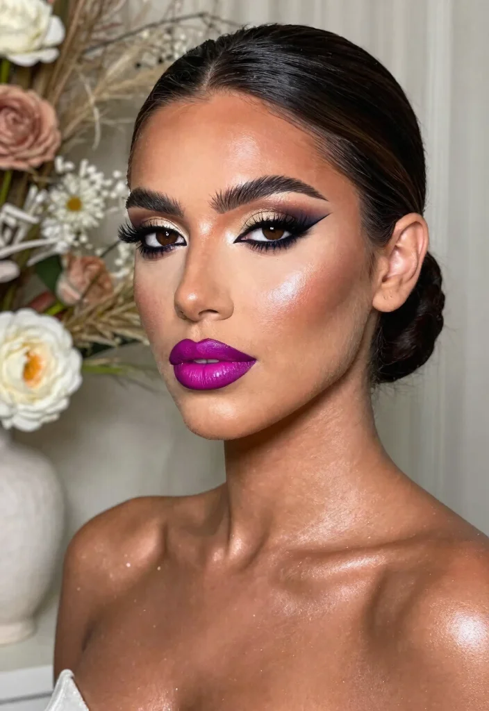 15 Dreamy Bridal Makeup Ideas Perfect for Your Fairytale Wedding (Don't Miss #9!) - 8. Bold and Beautiful 1