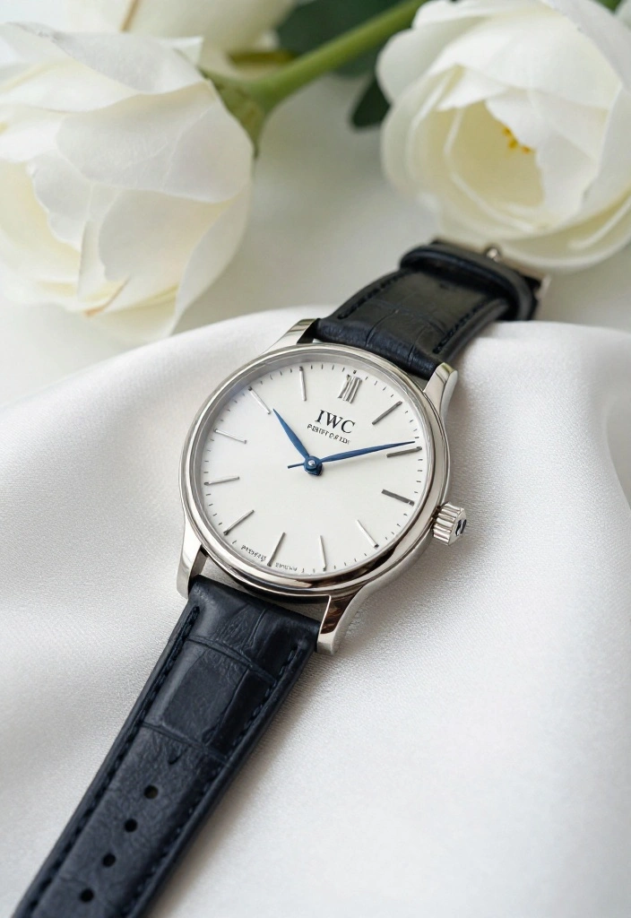 15 Luxurious Wedding Watches That Will Make You Feel Like Royalty on Your Big Day! - 6. Minimalist Touch: IWC Portofino 1