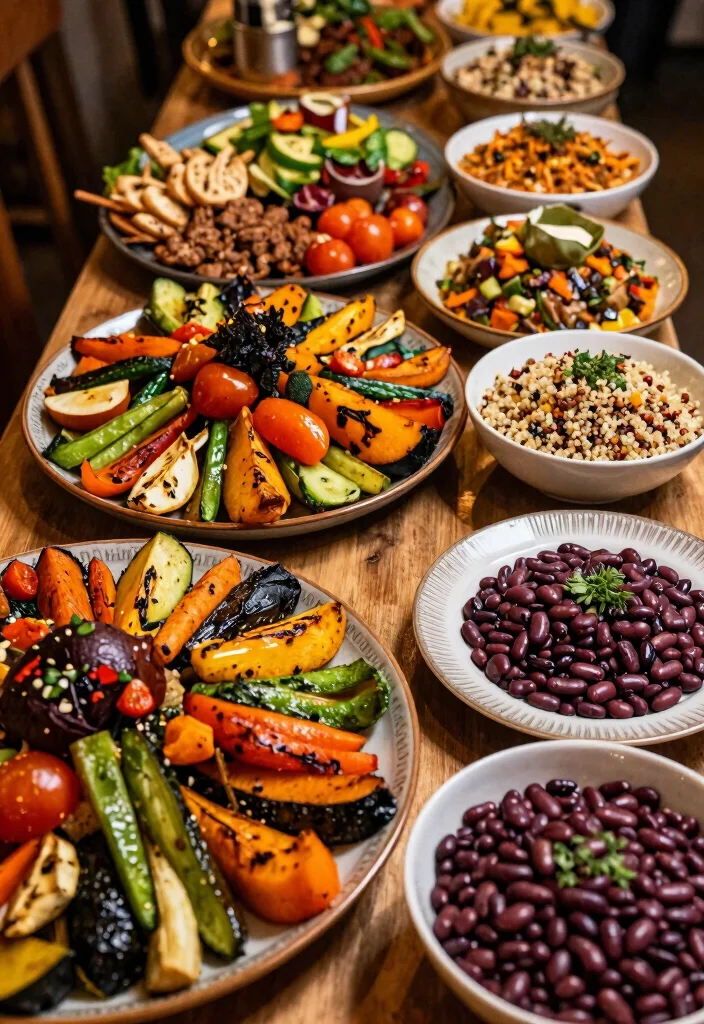 15 Mouthwatering Catering Menu Ideas for Your Dream Wedding (Warning: #8 Is a Game-Changer!) - 10. Trendy Vegan Buffet 1