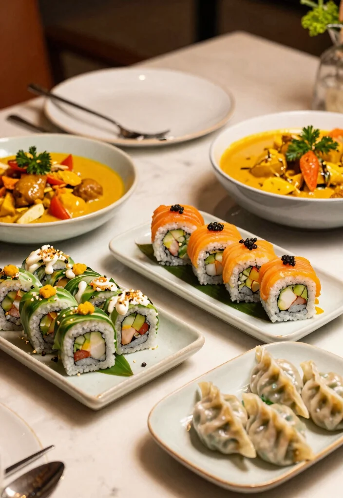 15 Mouthwatering Catering Menu Ideas for Your Dream Wedding (Warning: #8 Is a Game-Changer!) - 14. Flavorful Asian Fusion 1