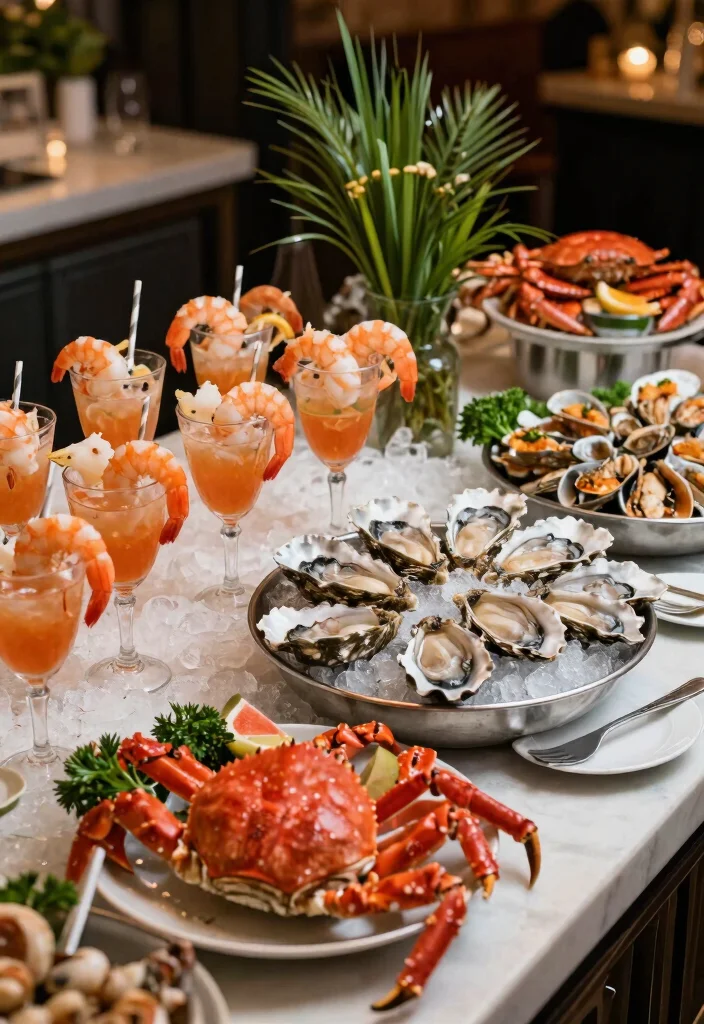 15 Mouthwatering Catering Menu Ideas for Your Dream Wedding (Warning: #8 Is a Game-Changer!) - 4. Elegant Seafood Station 1