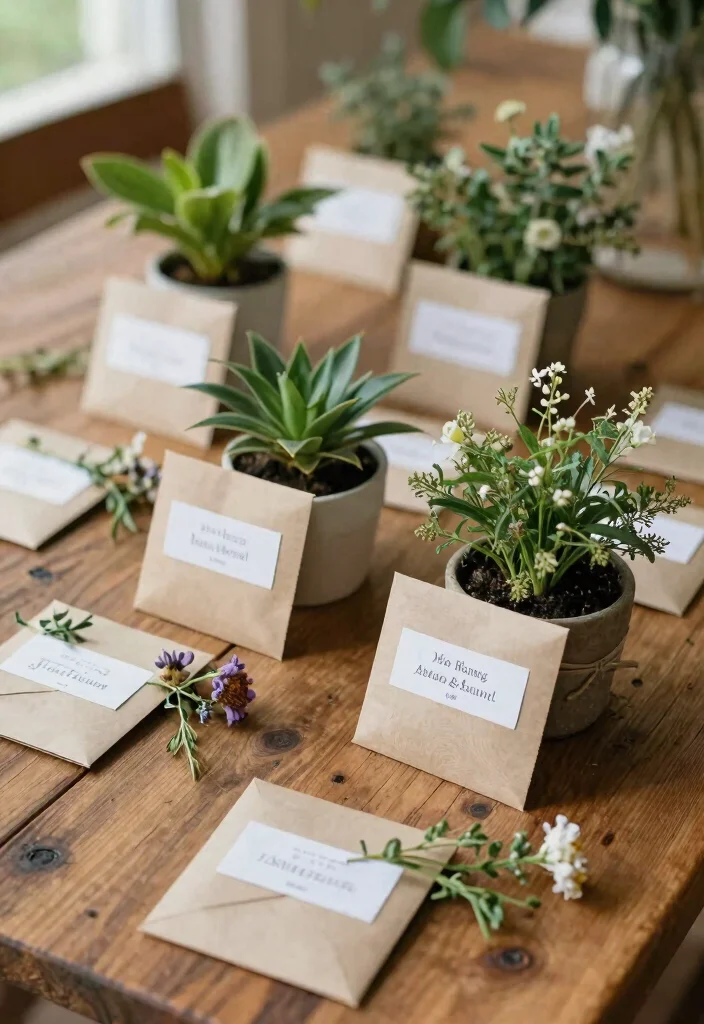 15 Rustic Wedding Decor Ideas That Will Leave Your Guests in Awe (You Won't Believe #8!) - 11. Nature-Inspired Favors 1