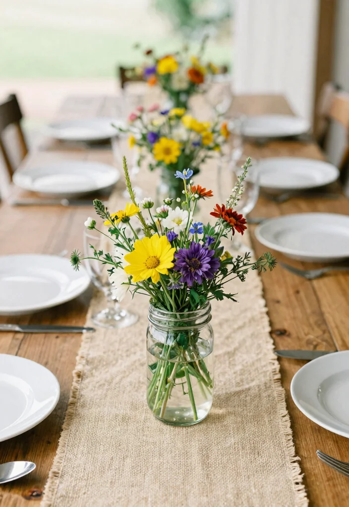 15 Rustic Wedding Decor Ideas That Will Leave Your Guests in Awe (You Won't Believe #8!) - 2. Mason Jar Centerpieces 1