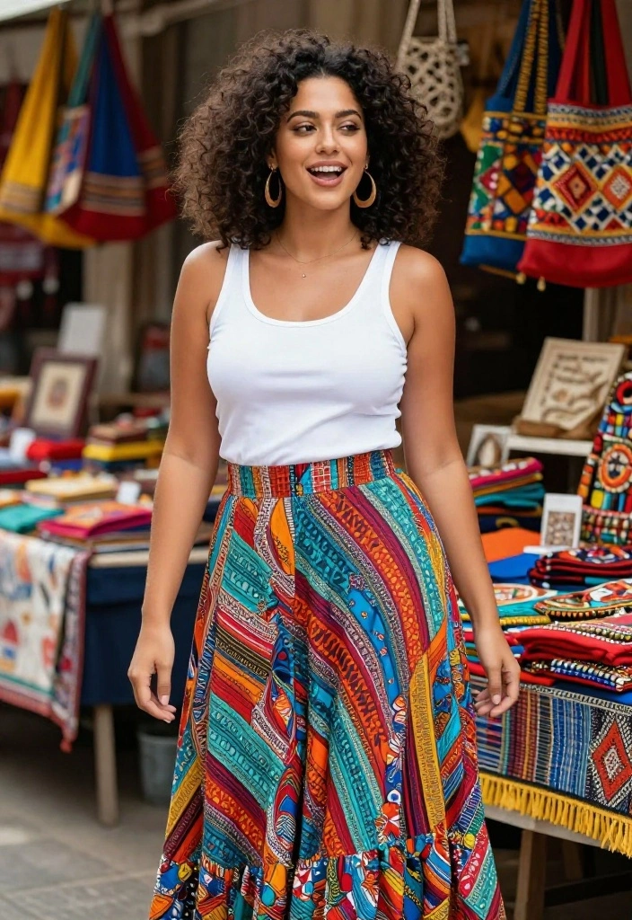 15 Stunning Honeymoon Outfits for Every Season (You Won't Believe #7!) - 8. Cultural Exploration - Vibrant Patterns 1