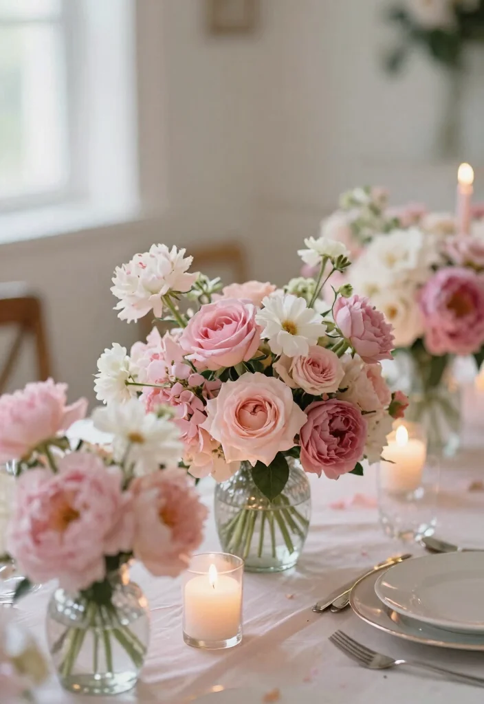 15 Stunning Shades of Pink Wedding Ideas That Will Make You Swoon! - 6. Pink Floral Centerpieces 1